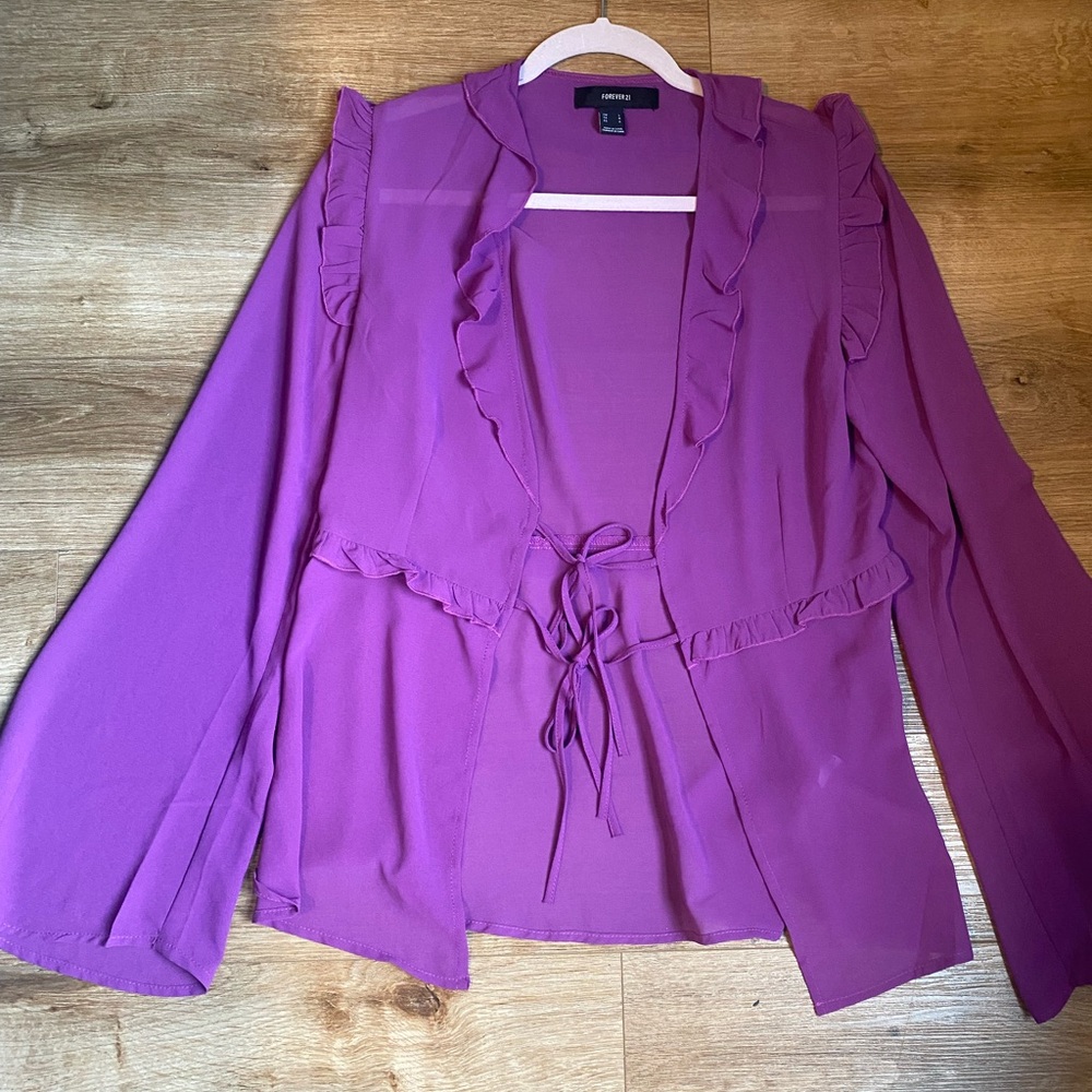 Forever 21 sheer cardigan